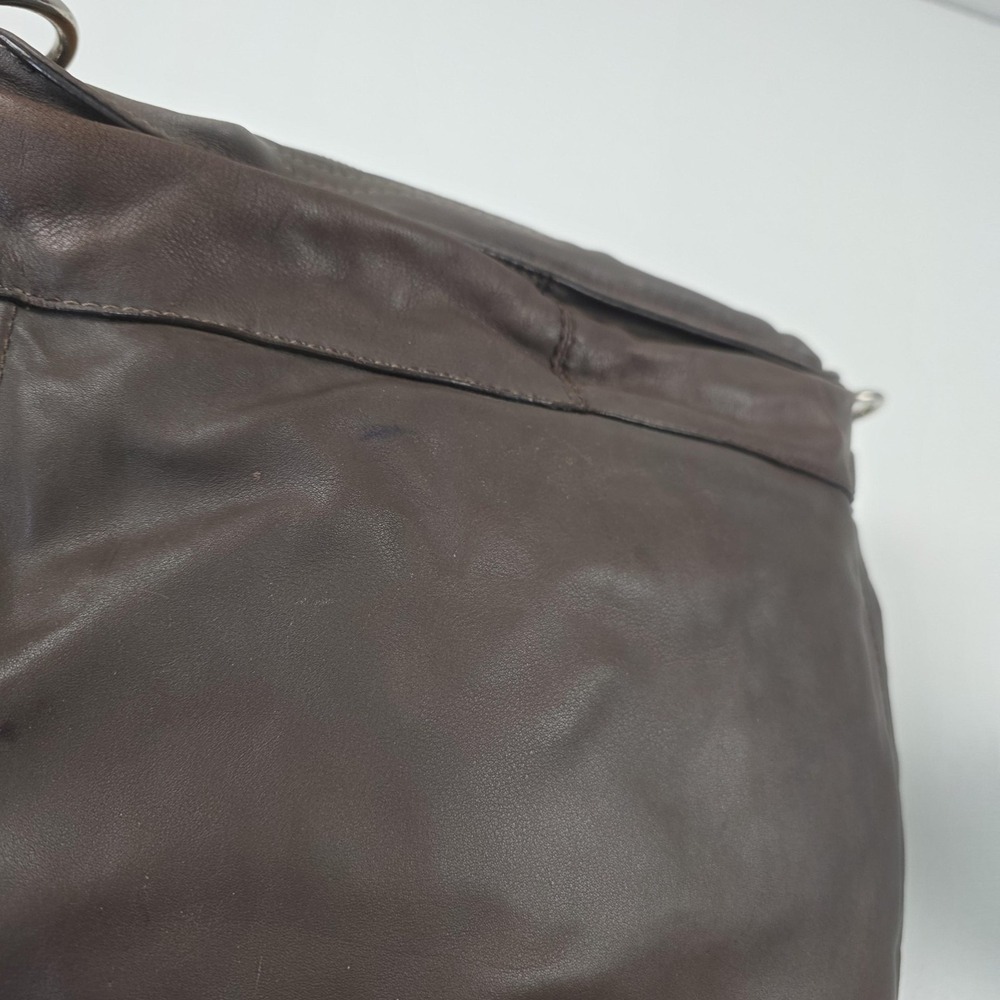 Coach Leather Shoulder Bag Womens Brown Hobo Zip Top Silver Hardware Style 14706 - Picture 13 of 16